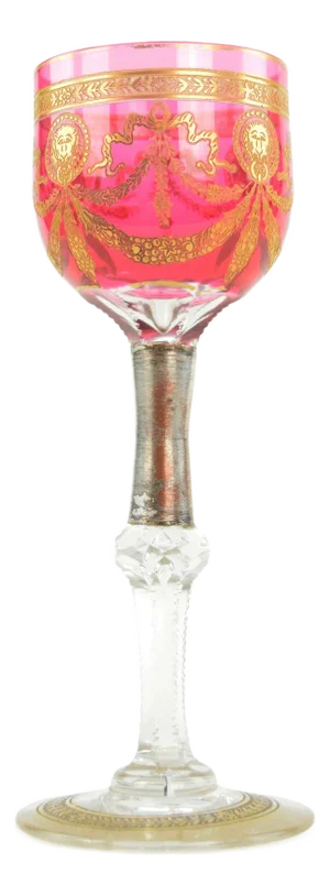 Early 1900s Wine Glass Attributed to Saint Louis