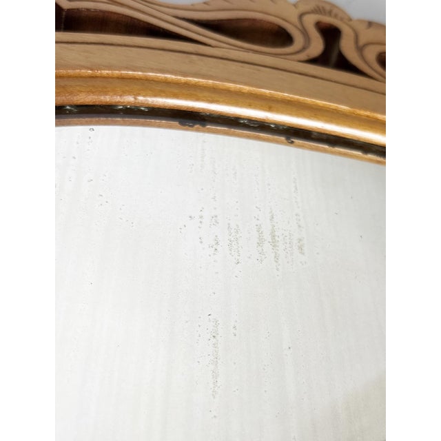 Vintage Beige Wooden Table Mirror, France, 1920s For Sale - Image 11 of 18