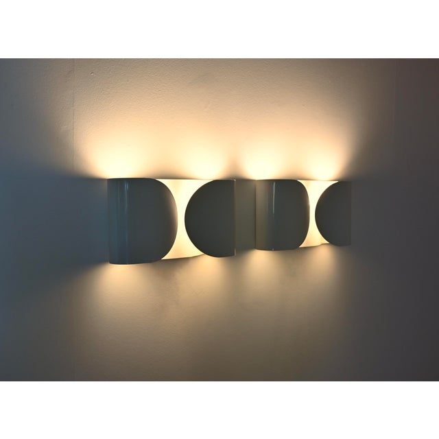 Flos White Foglio Wall Lamps by Tobia & Afra Scarpa for Flos, 1960s, Set of 2 For Sale - Image 4 of 15