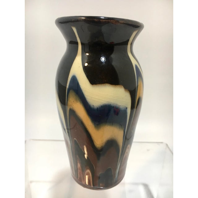 French Jaspe Vase With Brown Swirl Pattern For Sale - Image 10 of 10
