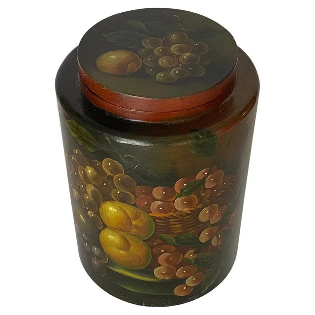 Large Wooden Box with Fruits Decor, England, 20th Century For Sale - Image 13 of 13