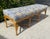 Boho Chic Authentic McGuire Vintage Rattan Bench, New Schumacher Upholstery For Sale - Image 3 of 8