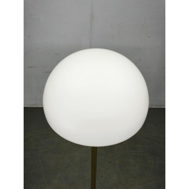 1960s Space Age Brass and Opaline Glass Floor Lamp from Lidokov, 1960s For Sale - Image 5 of 12