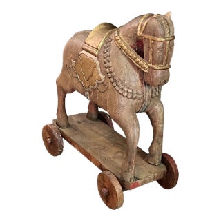 Antique Wooden Trojan Horse For Sale