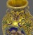 Vintage Ornate Jeweled Cloisonne Hand Painted Enamel Gilded Floral Small Vase For Sale - Image 6 of 11