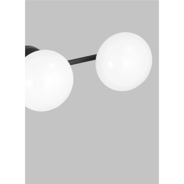 Modern ED Ellen DeGeneres by Visual Comfort Studio Lune 3-Light Vanity, Aged Iron For Sale - Image 3 of 5