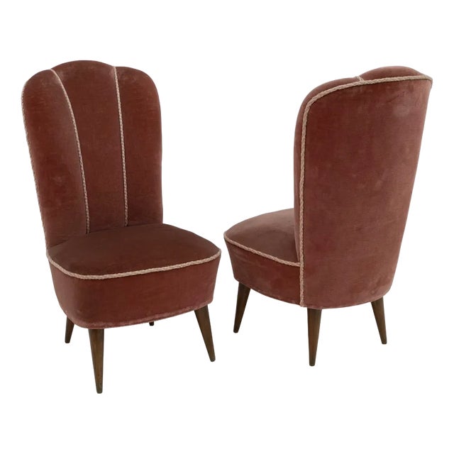 Set of Mid-Century Modern Italian Lounge Chairs attributed to Isa Bergamo, 1950s For Sale