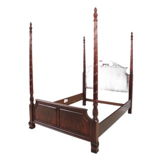 Thomasville Queen Size Mahogany Poster Bed For Sale