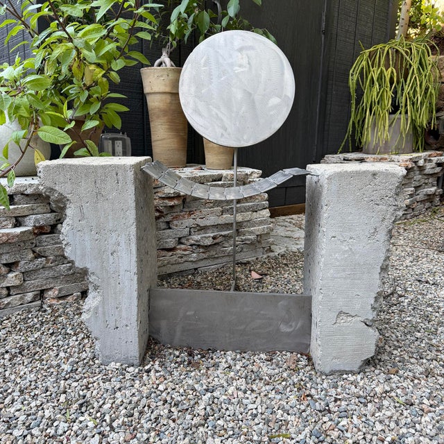 20th Century Brutalist Modernist Concrete and Metal Lounge Chairs For Sale - Image 10 of 18