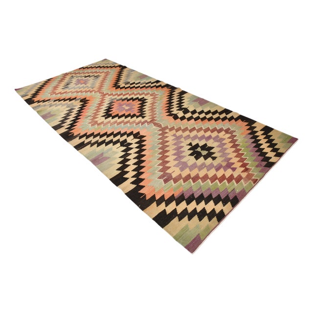 Anatolian Wool Kilim Rug For Sale