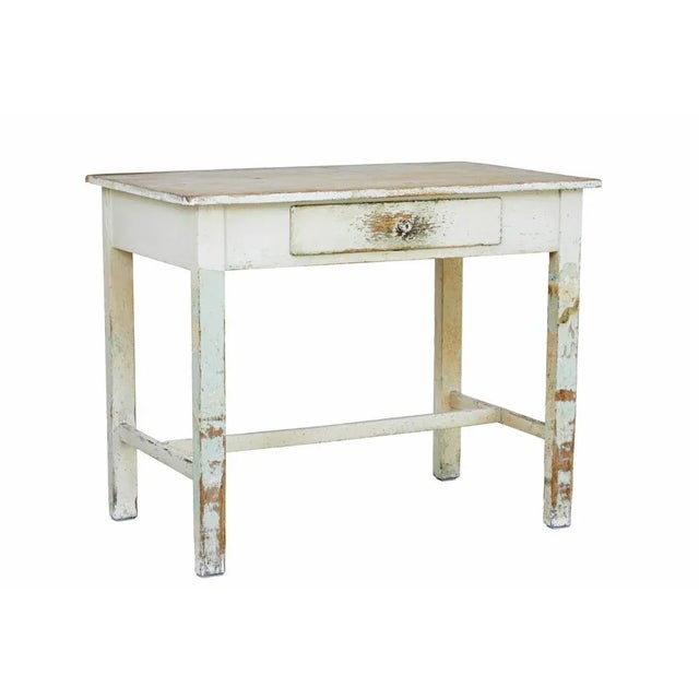 19th Century Painted Pine Side Table, 1890s For Sale - Image 9 of 9