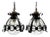 Mid-Century Murano Cage Lamps in Bullicante Glass with 24k Gold Dust and Wrought Iron from Seguso, 1960s, Set of 2 For Sale