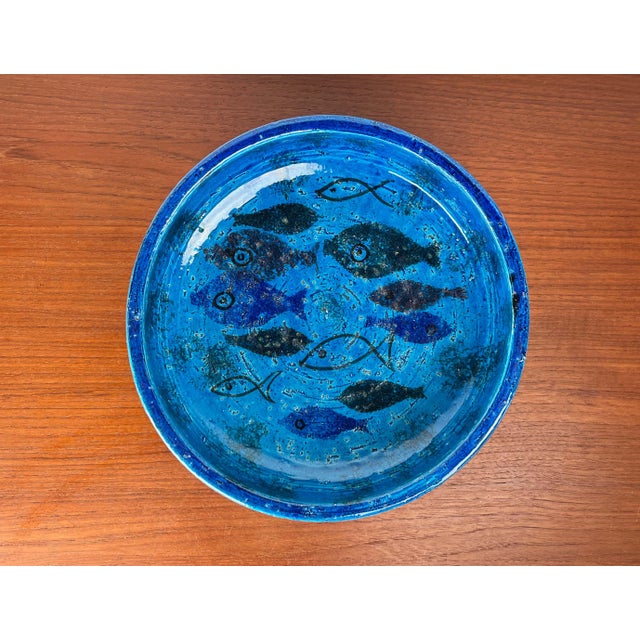 Mid-Century Modern Pesce Fish Pottery Bowl by Aldo Londi for Bitossi, Italy, 1960s For Sale - Image 15 of 18