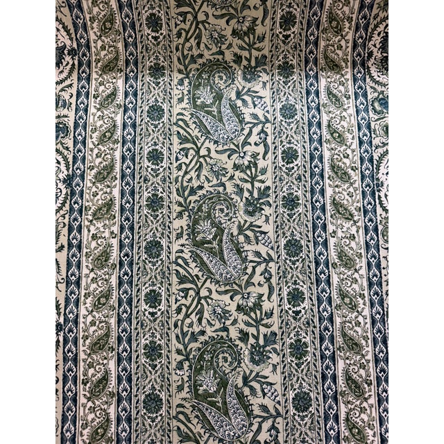 Meredith Ellis Textiles HYDER In Jade Hemp Fabric 3 Yards HYDER SKU: HYDR-006 Content: 100% Hemp Width: 54" Repeat: 18"W x...