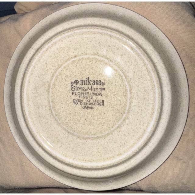 1970s Mid-Century Modern1 Mikasa Stone Manor Cup & Floribunda Saucer Set - 24 pcs For Sale - Image 12 of 12