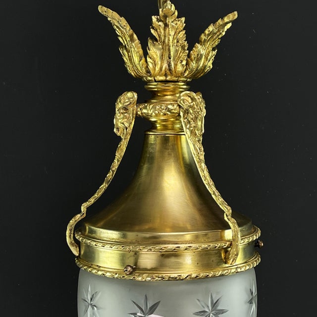 Art Nouveau Hanging Lamp in Bronze, 1890s For Sale - Image 6 of 9