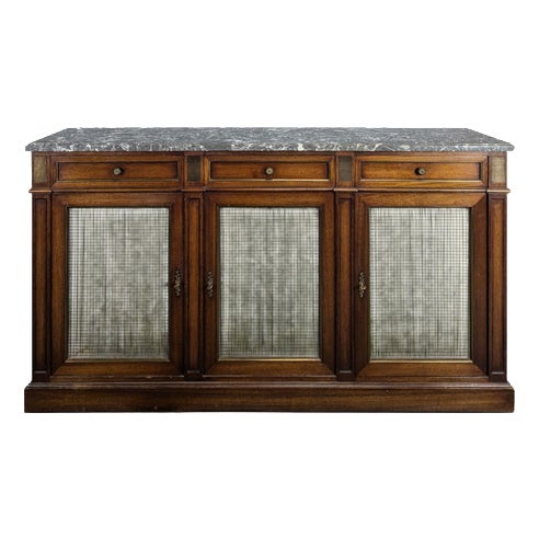Mahogany Wire-Mesh Directoire Sideboard For Sale