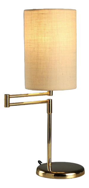 Vintage Table Lamp in Metal and Fabric, Italy, 1980s
