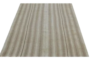 Handwoven Flatweave Handwoven Scandinavian Style Persian Kilim Rug - 5′10″ × 7'10"