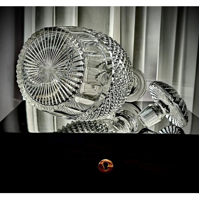 Vintage French Cut Crystal Magnum Decanter, 1930 For Sale - Image 13 of 18