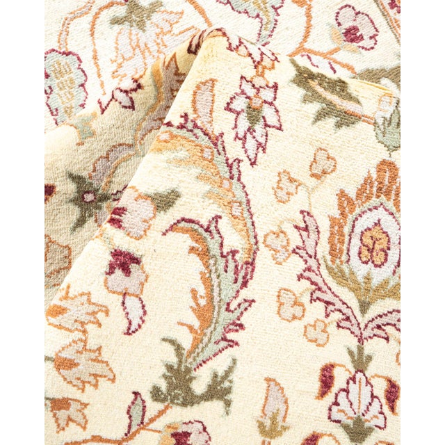 Textile Mogul, One-of-a-Kind Hand-Knotted Area Rug - Ivory, 4' 1" x 6' 5" For Sale - Image 7 of 8