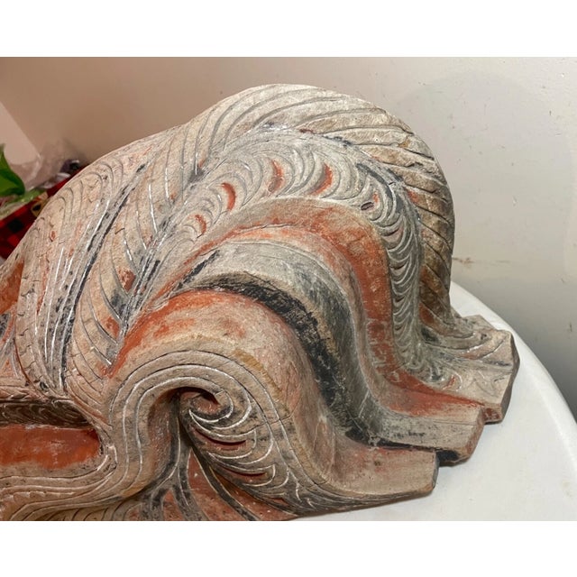 Huge Antique Carved Wood House Facade Singa Indonesia North Sumatra Batak Tribe For Sale - Image 16 of 16