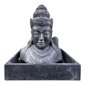 Large Siwa Bust Garden Fountain