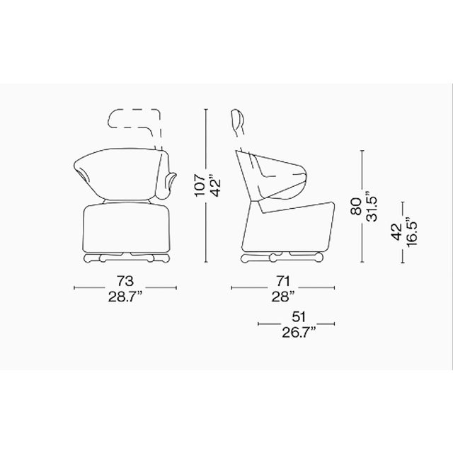 Canta Swivel Chair by Toshiyuki Kita for Cassina, 2010s For Sale - Image 14 of 15