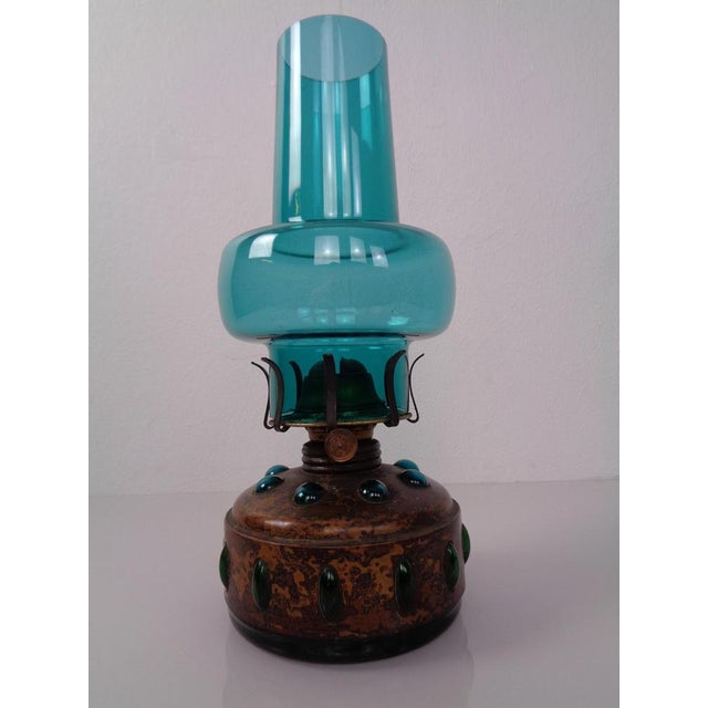 Nanny Still oil lamp made of copper & glass. I have official proof of authenticity such as vintage catalogs, designer...
