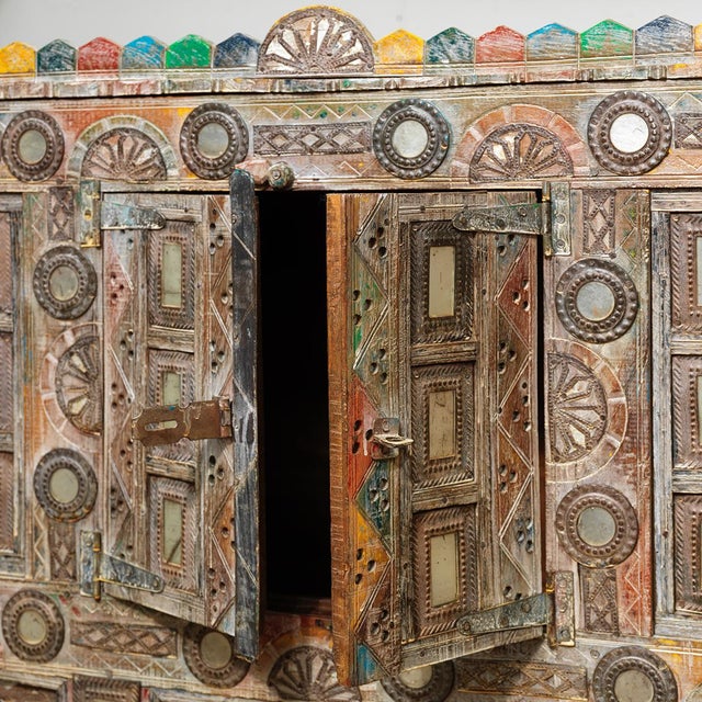 Wood Vintage Indian Damchiya Dowry Chest, 1950s For Sale - Image 7 of 9