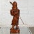 Handsome vintage Asian Chinoiserie rosewood Guan Yu or Chinese warrior hand carved larger scale sculpture. Beautiful...
