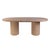 Wood Kersten 84 in. W Oval Wood Double Pedestal Base Dining Table, Light Driftwood For Sale - Image 7 of 7