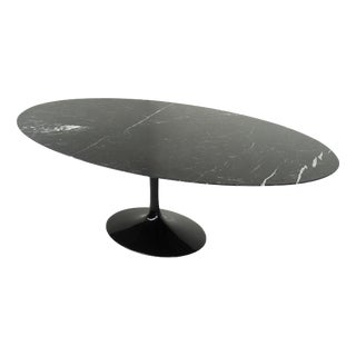 Black Marble Tulip Dining Table by Eero Saarinen for Knoll, 1960s For Sale