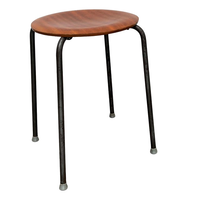 Mid-Century Modern Danish Teak Stool, 1960s For Sale