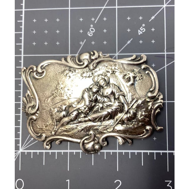 Victorian Late 19th Century Victorian Handmade Sterling Brooch. Purchased From the Ann Miller Estate. For Sale - Image 3 of 3