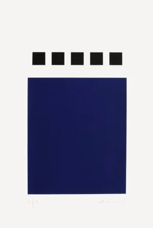 1991 Aurélie Nemours Point Cinq Screen Print
