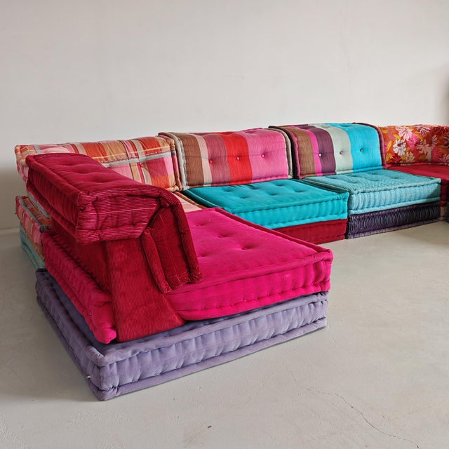 Modular Model Mah Jong 6-Seater Sofa by H. Hopfer for Roche Bobois, 1990s, Set of 6 For Sale - Image 15 of 18