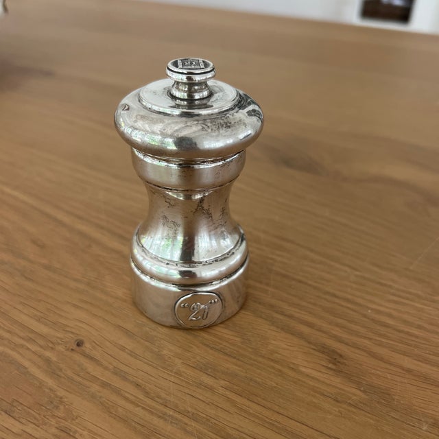 Antique Sterling Silver Pepper Mill From the Iconic 21 Club in Nyc
