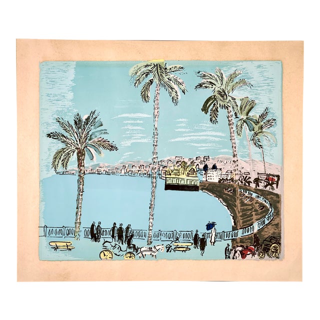 Raoul Dufy "La Baie Des Anges" Serigraph Silkscreen Fauvist Painting Chairish