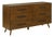 Emery Walnut 6 Drawer Dresser For Sale