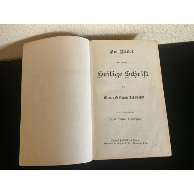 1900 - 1909 Antique Holy Bible and Scripture of the Old and New Testament in German For Sale - Image 5 of 16
