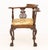 Chippendale Style Mahogany Corner Chair, atop ball and claw feet. 33" H x 35" W x 26" D; seat: 19" H. Provenance: From a...