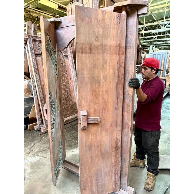 Doors Carved With Painted and Gilt Detail For Sale - Image 13 of 13