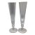 Nautica Frost Block Champagne Flutes-Set of 2 For Sale