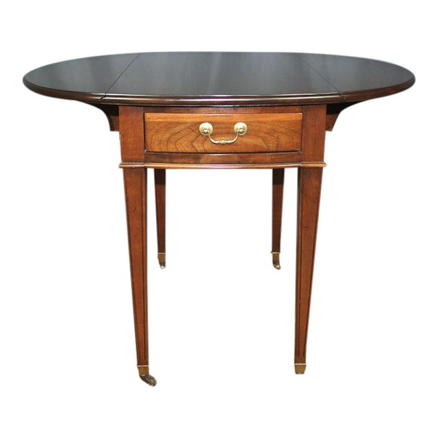 Ethan Allen Pembroke Drop Leaf Cherry End Table Chairish