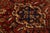 Cream Mid-20th Century Vintage Turkish Anatolian Oushak Rug With Terracotta & Indigo Floral Medallion For Sale - Image 8 of 9