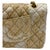 Beige Chanel 2.55 Medium Flap Bag Gold Canvas For Sale - Image 8 of 12