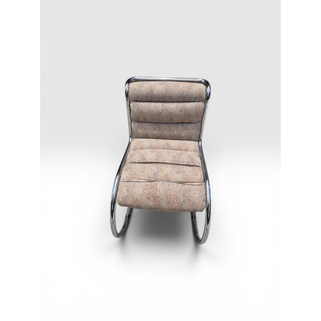 Vintage Italian Modern Chrome Cantilever Slipper Lounge Chairs, Pair, Circa 1970s For Sale - Image 9 of 12