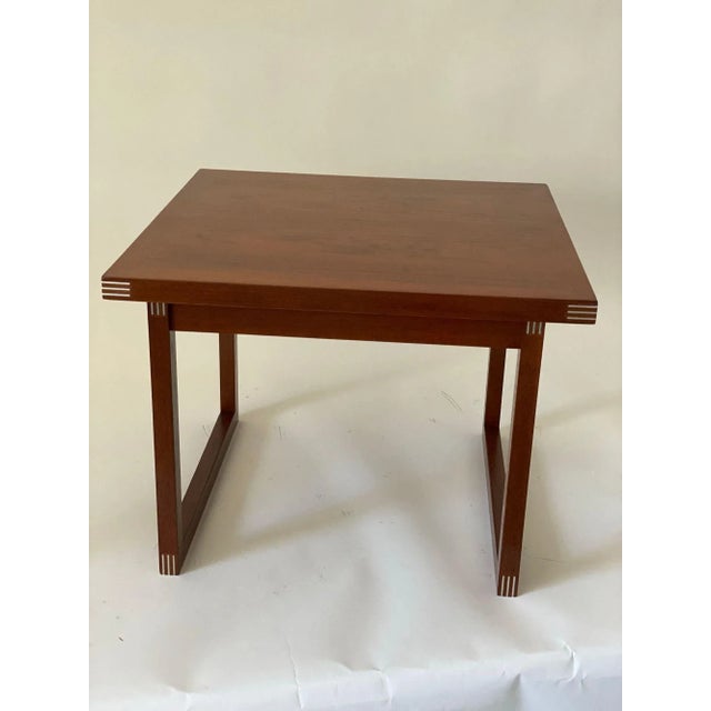1960s 1960s Rud Thygesen Square Rosewood Side Table for Heltborg Møbler For Sale - Image 5 of 11
