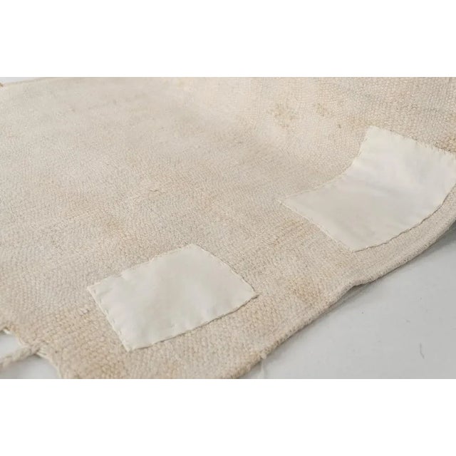 White Hemp Runner Rug For Sale - Image 9 of 11